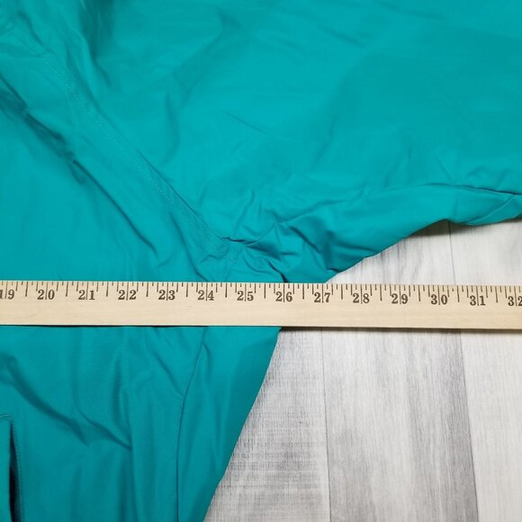 ✅Mens L VTG Columbia Jacket Teal Fleece Lined Retro Y2K Winter Ski Coat *STAIN - Picture 10 of 15